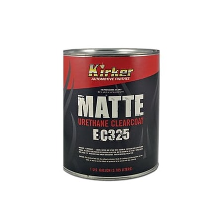 Kirker Automotive Refinishes Matte Urethane clearcoat dries to an even, smooth matte finish., Gallon EC325